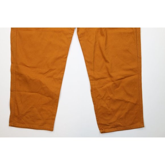 NOS Vintage 90s Marithe Francois Girbaud Mens 44x32 Baggy Loose Fit Jeans Orange - Picture 4 of 11